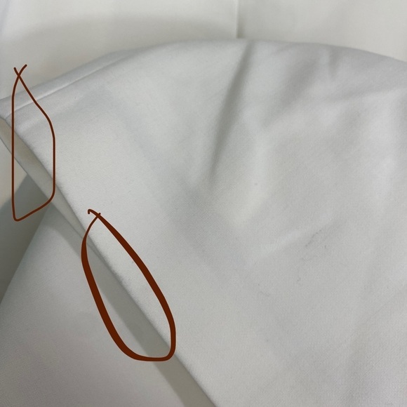 Dion Lee Fishnet Pants Cream Panel Straight‎ Leg Trousers Sz 8 - Picture 13 of 16